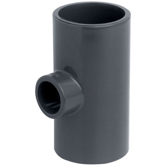 Тройник редукционный 25х20х25 мм 90 градусов (ПВХ, НПВХ, PVC U) под клей  